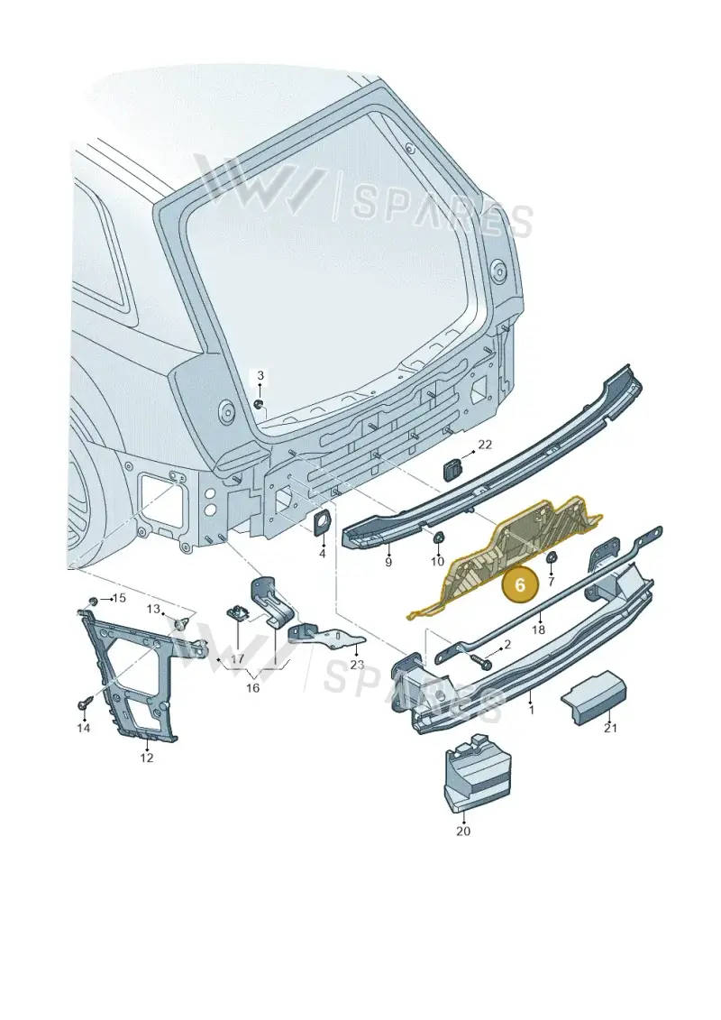 4M0807329 — Audi Q7 qu. 3.0 TDI (2015-2019) diagram 859807055, position 6