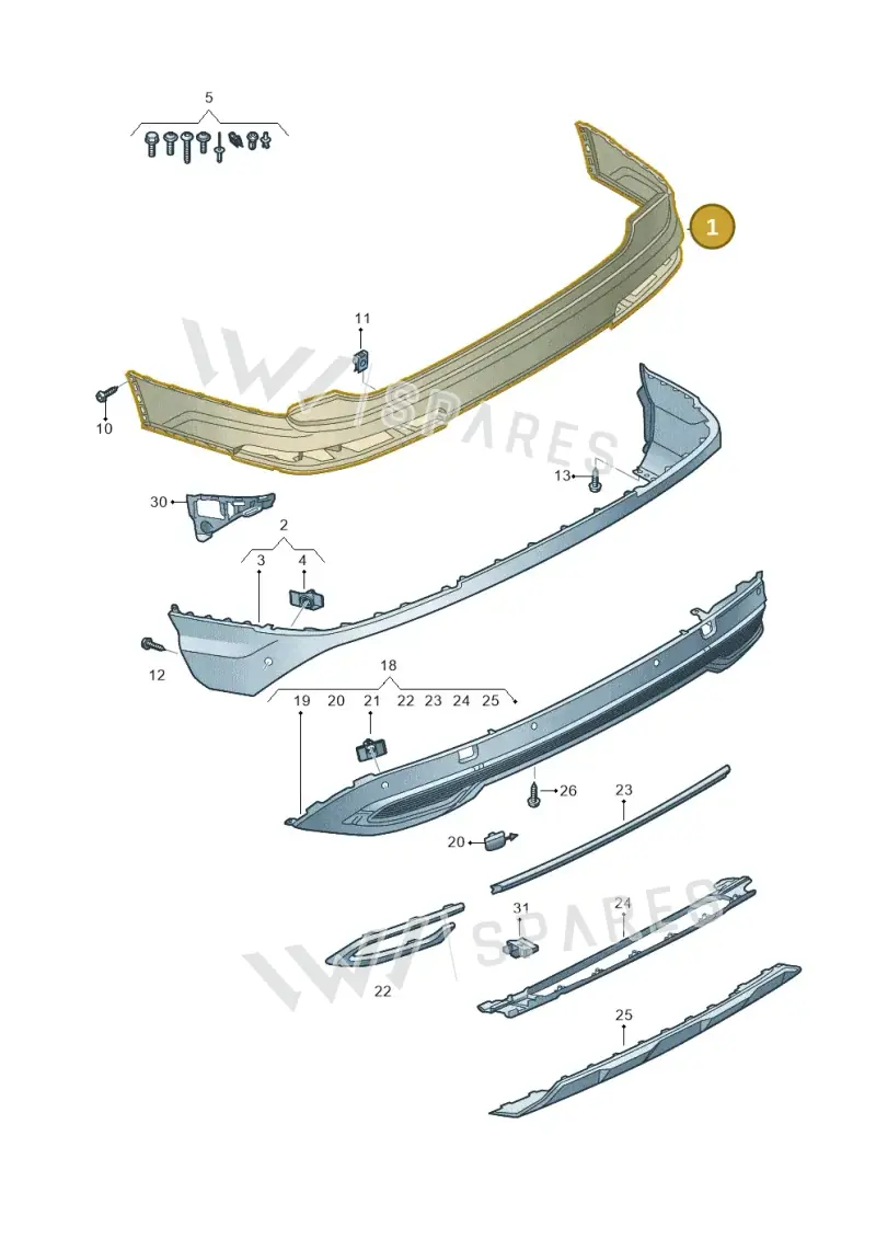 4M0807511GRU — Audi Q7 (2015-2025) diagram 859807062, position 1