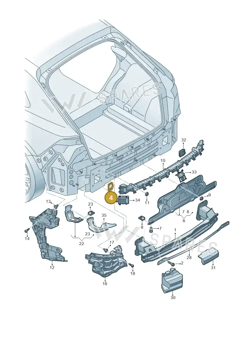 4M0807670 — Audi RS Q8 Quattro (2019-) diagram 429807050, position 4