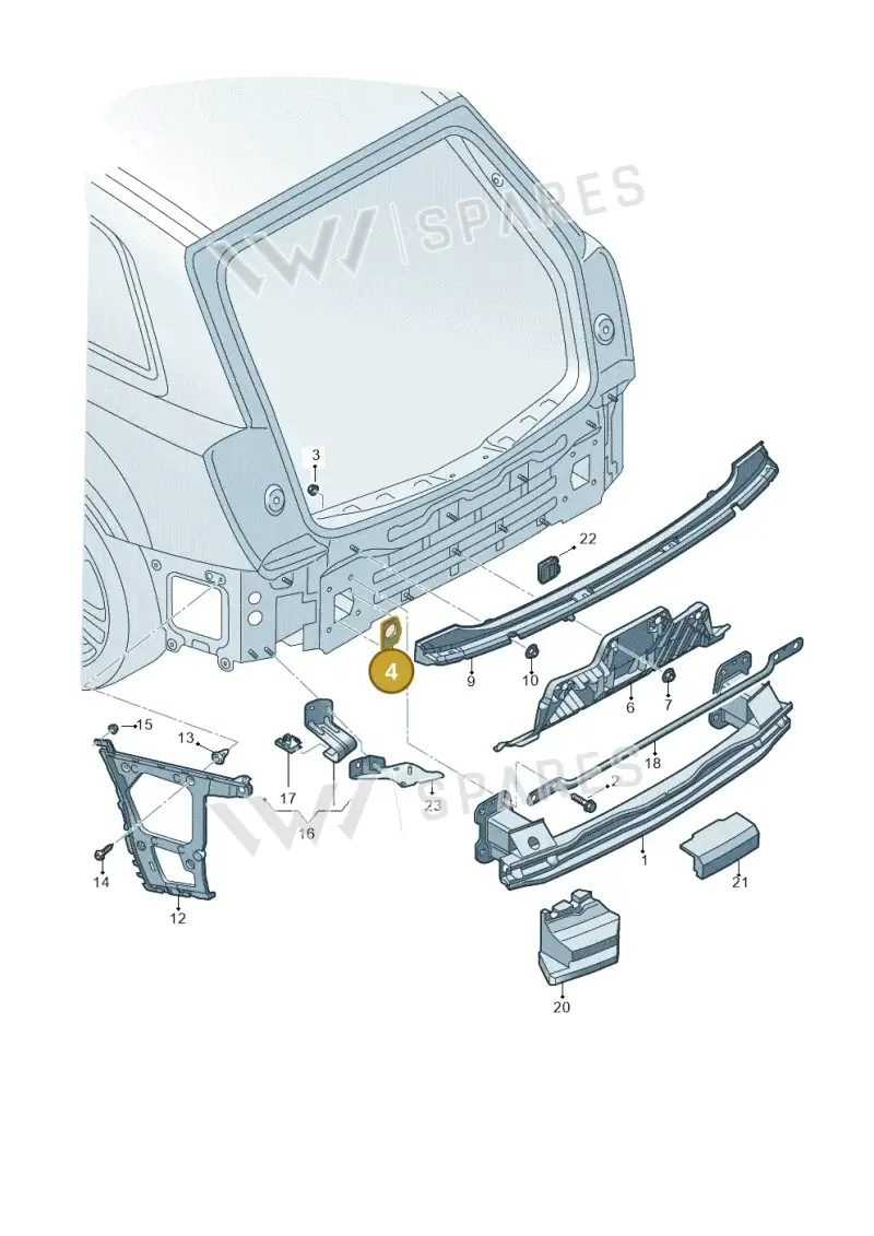 4M0807670 — Audi Q7 qu. 3.0 TDI (2015-2019) diagram 859807055, position 4