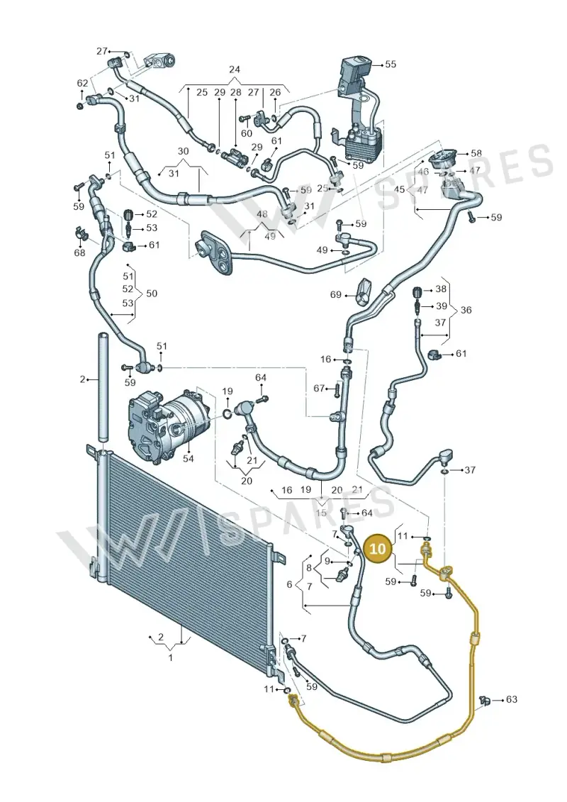 4M0816741DC — Audi Q7 qu. 3.0 TDI (2015-2019) diagram 859260046, position 10