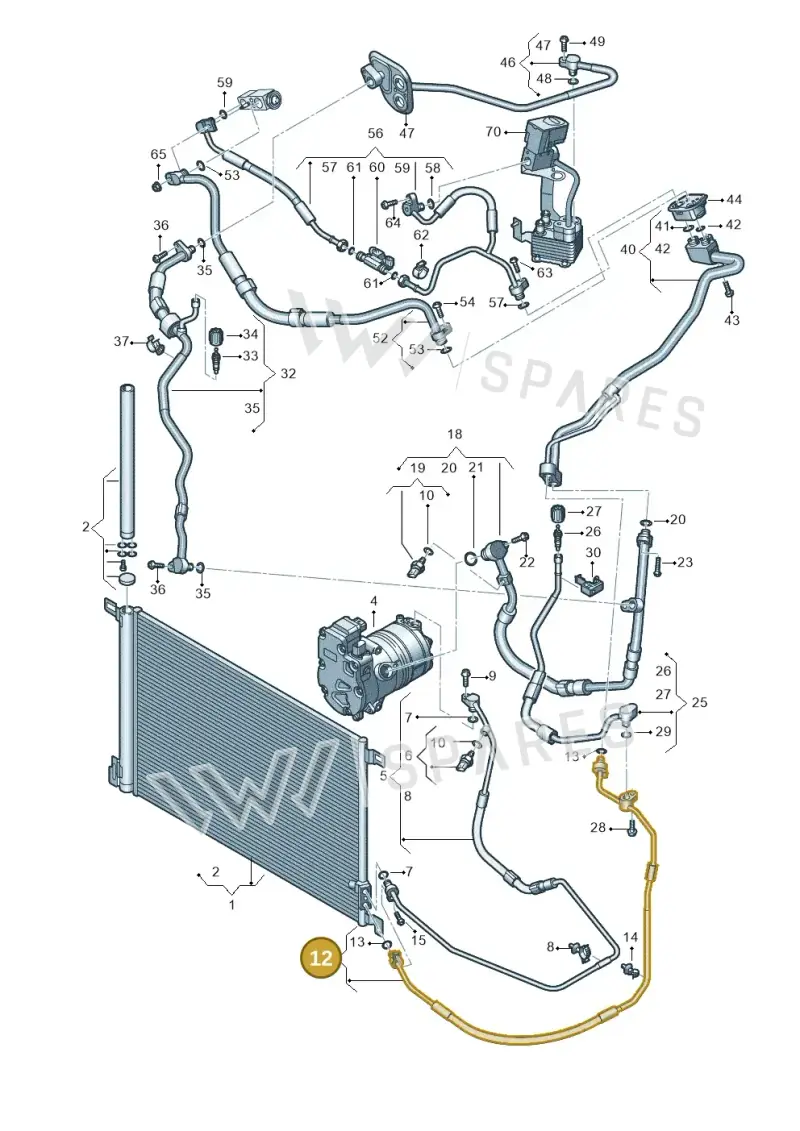4M0816741DC — Audi Q8 Quattro 3,0 (2018-) diagram 439260500, position 12