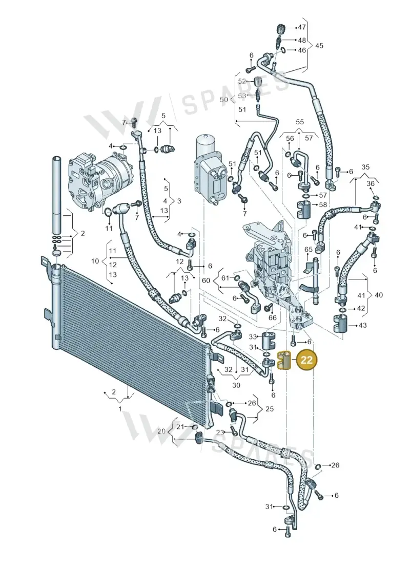 4M0816805B — Audi Q5 (2016-2020) diagram 896260700, position 22