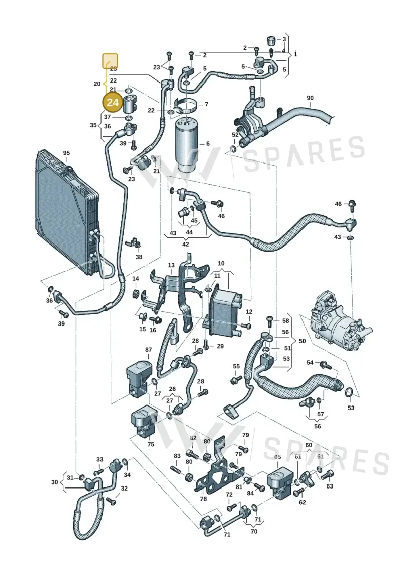 4M0816805B — Audi RS e-tron GT (2020-2020) diagram 4j1260710, position 24