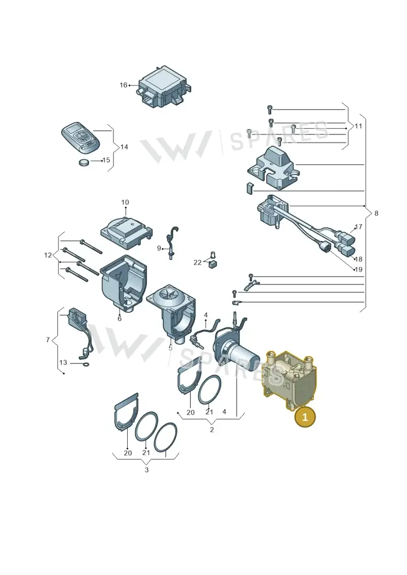 4M0819061A — Audi Q8 Quattro 3,0 (2018-) diagram 771261100, position 1