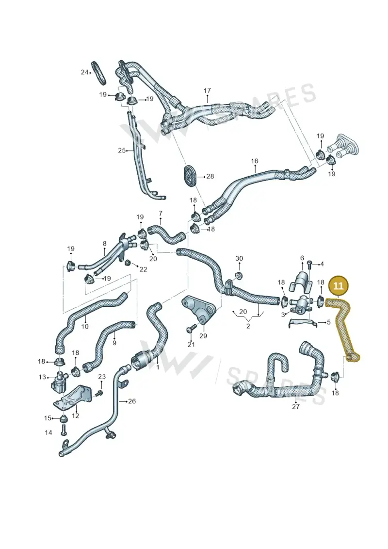 4M0819332J — Audi Q8 (2018-2025) diagram 429121060, position 11