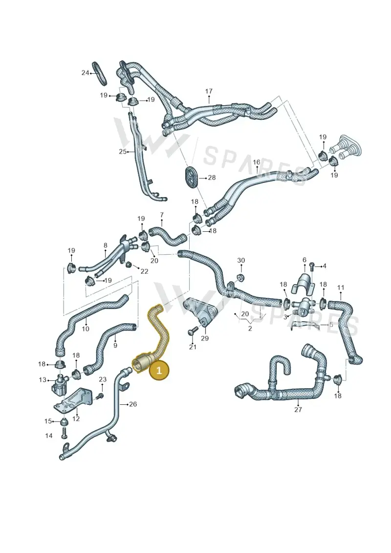 4M0819337BC — Audi Q8 Quattro 3,0 (2018-) diagram 429121060, position 1