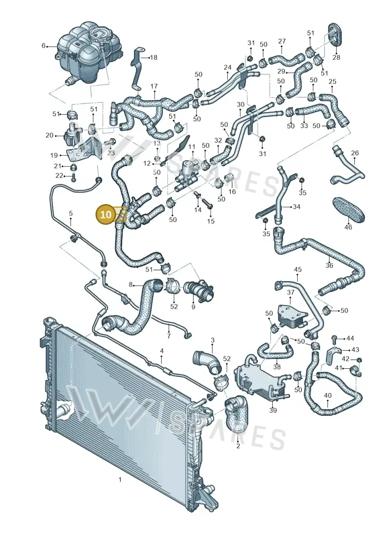 4M0819337BG — Audi Q8 Quattro 3,0 (2018-) diagram 859121142, position 10