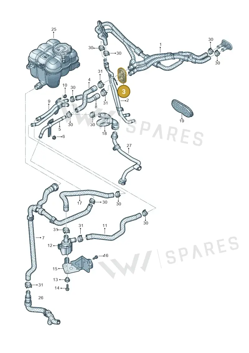 4M0819345A — Audi RS Q8 Quattro (2019-) diagram 595121010, position 3