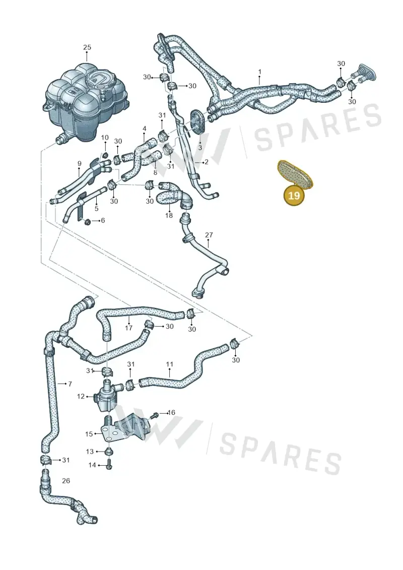 4M0819345B — Audi RS Q8 Quattro (2019-) diagram 595121010, position 19