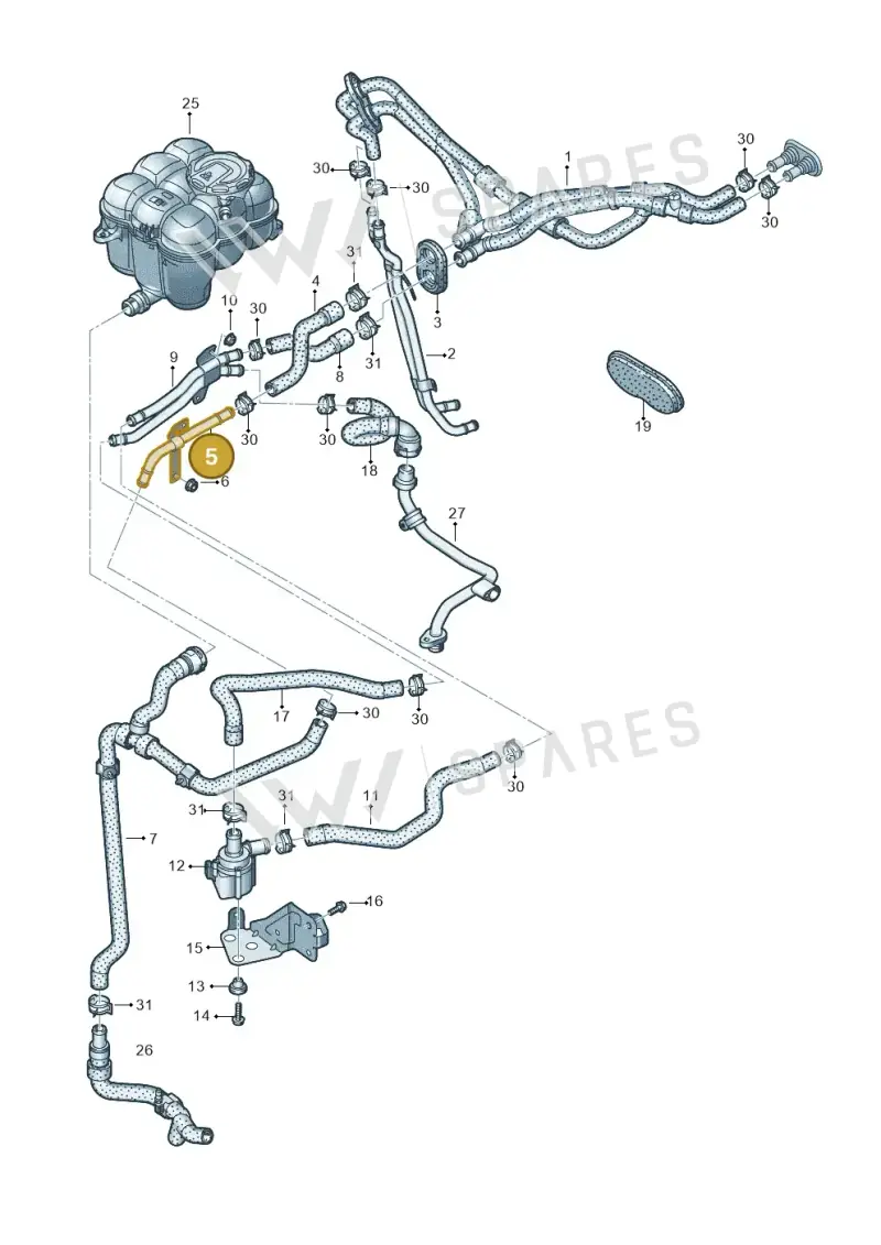 4M0819927F — Audi RS Q8 Quattro (2019-) diagram 595121010, position 5