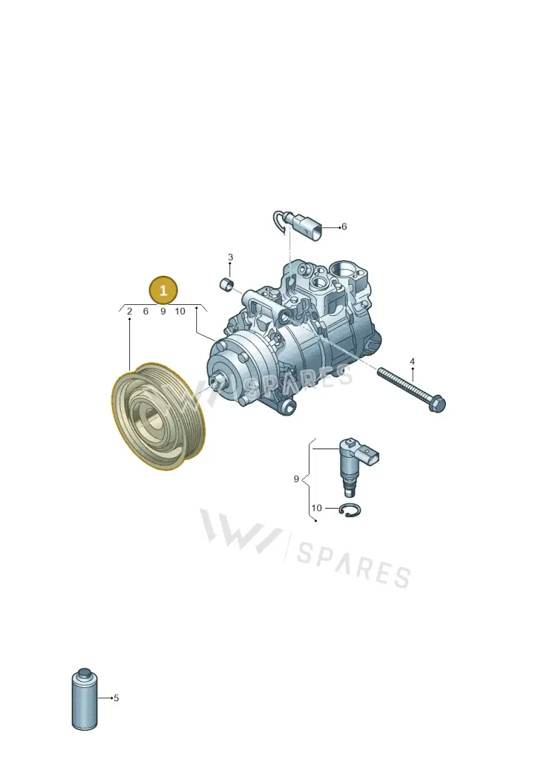 4M0820803 — Audi Q8 Quattro 3,0 (2018-) diagram 429260010, position 1