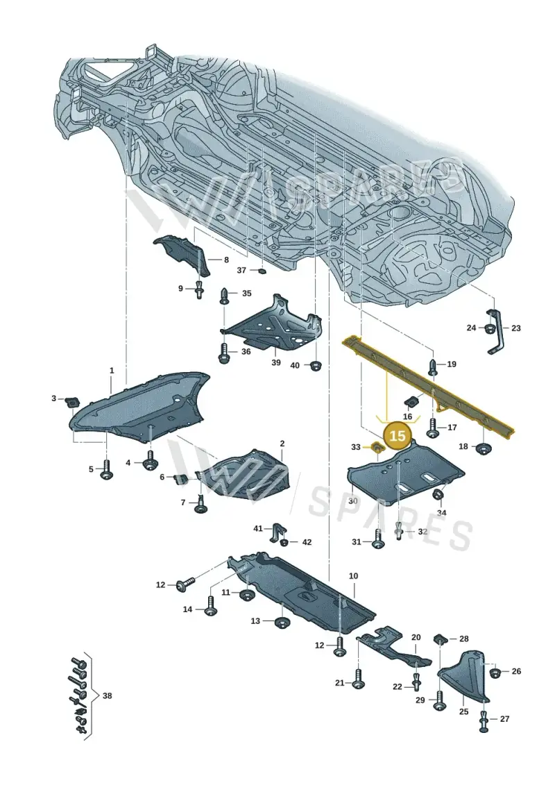 4M0825211K — Audi Q7 (2015-2025) diagram 859825000, position 15