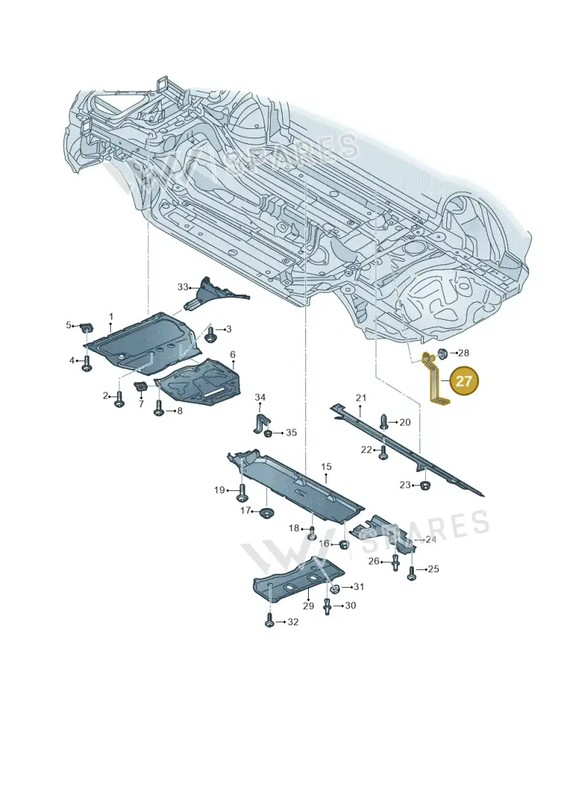 4M0825343B — Audi RS Q8 (2019-2025) diagram 595825000, position 27