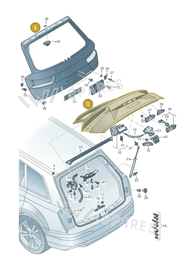4M0827025E — Audi Q7 (2015-2025) diagram 859827000, position 1