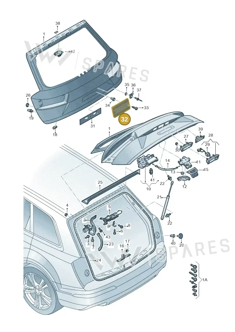 4M0827113C9B9 — Audi Q7 qu. 3.0 TDI (2015-2019) diagram 859827000, position 32