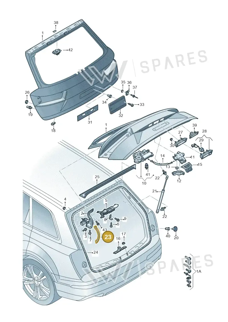 4M08272809B9 — Audi Q7 (2015-2025) diagram 859827000, position 23