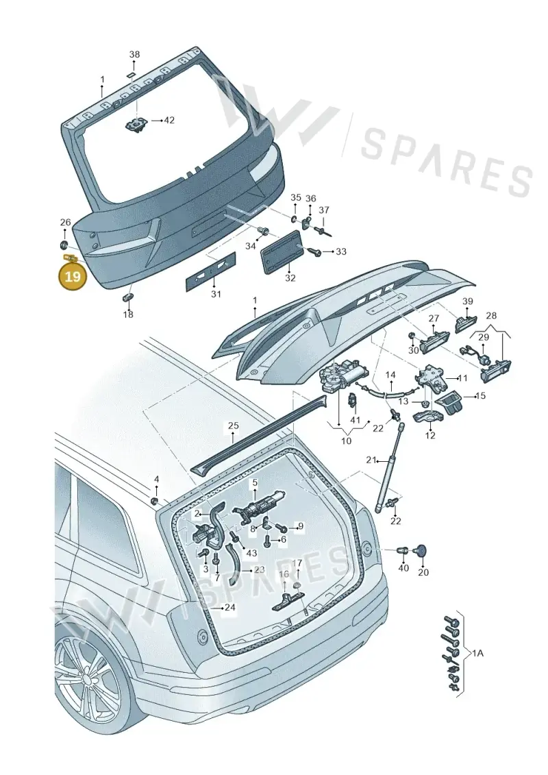 4M0827499 — Audi Q7 (2015-2025) diagram 859827000, position 19