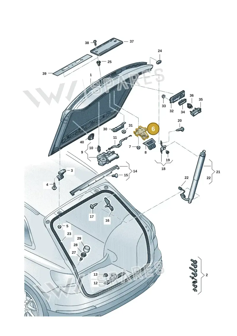 4M0827506E — Audi Q4 Sportback (2021-2022) diagram 89a827010, position 6