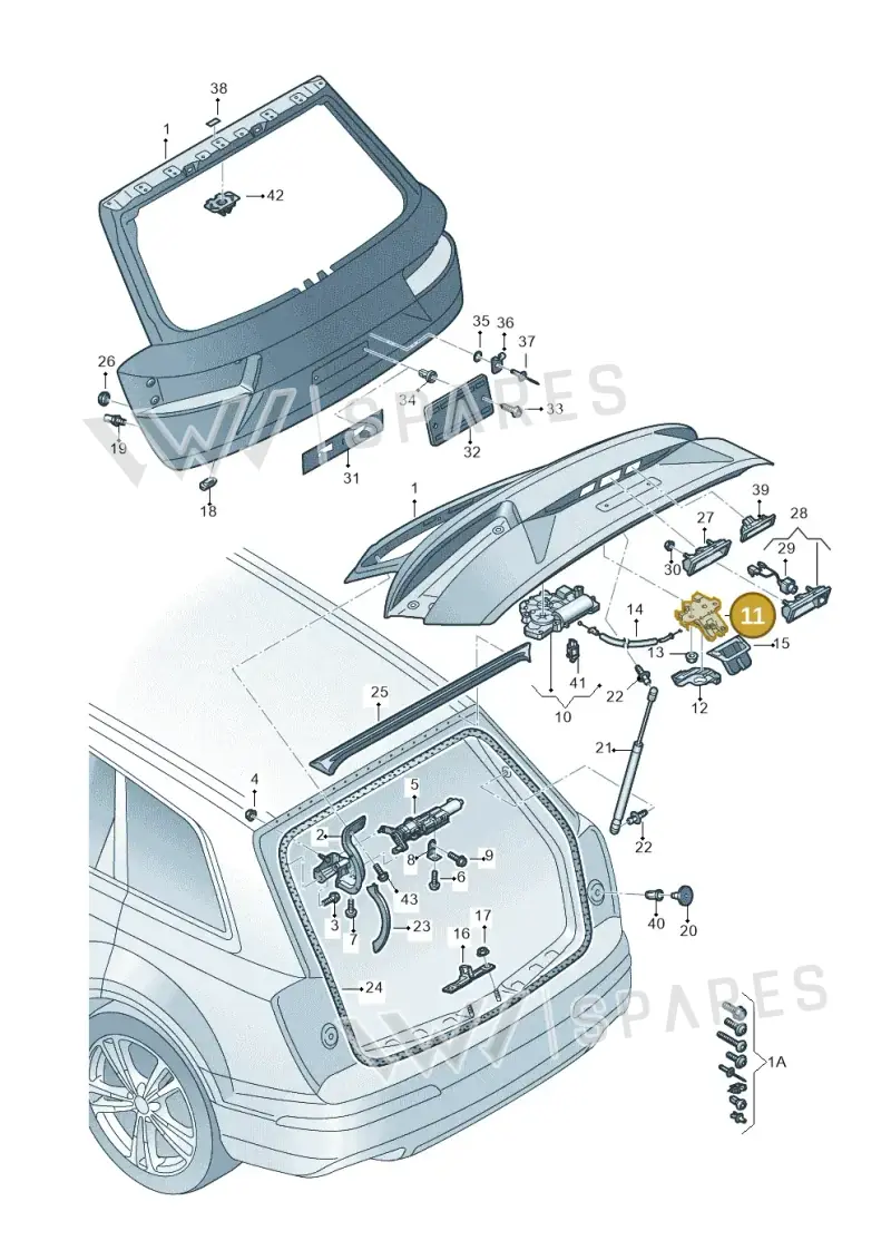 4M0827506F — Audi Q7 (2015-2025) diagram 859827000, position 11