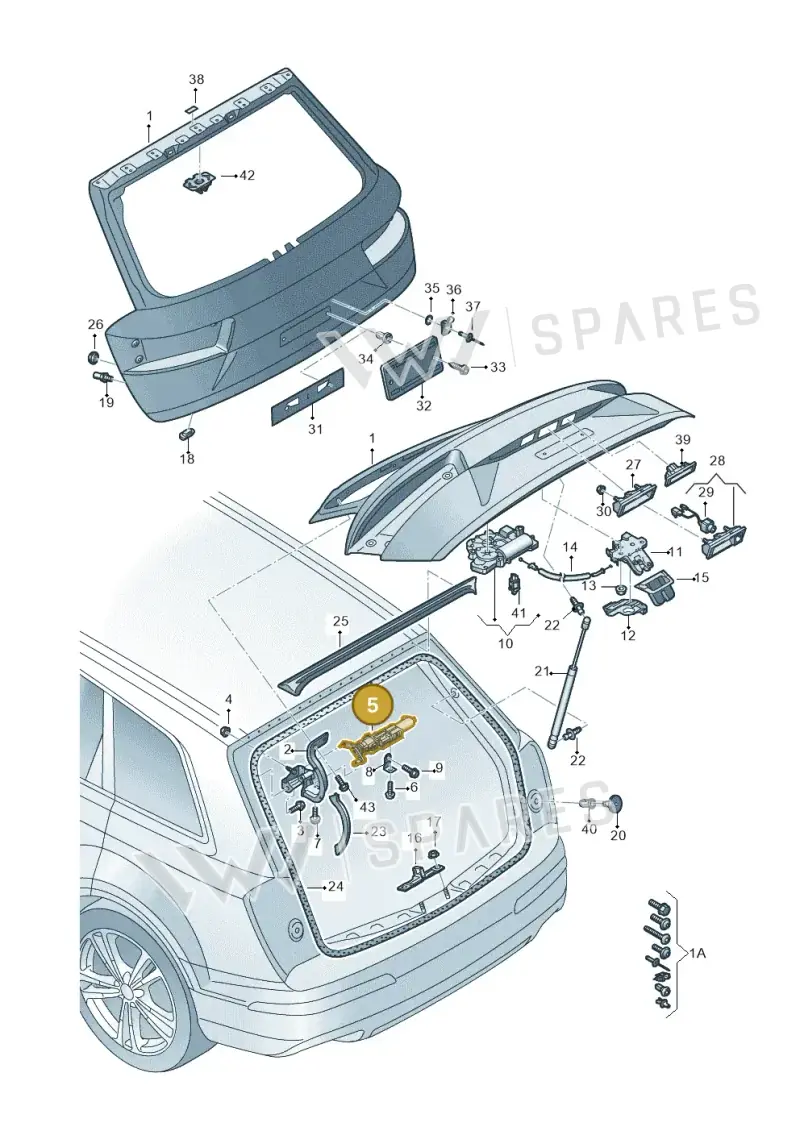 4M0827852D — Audi Q7 (2015-2025) diagram 859827000, position 5