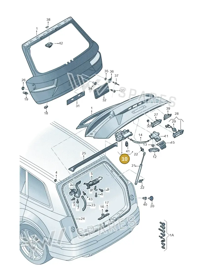 4M0827887C — Audi Q7 (2015-2025) diagram 859827000, position 10