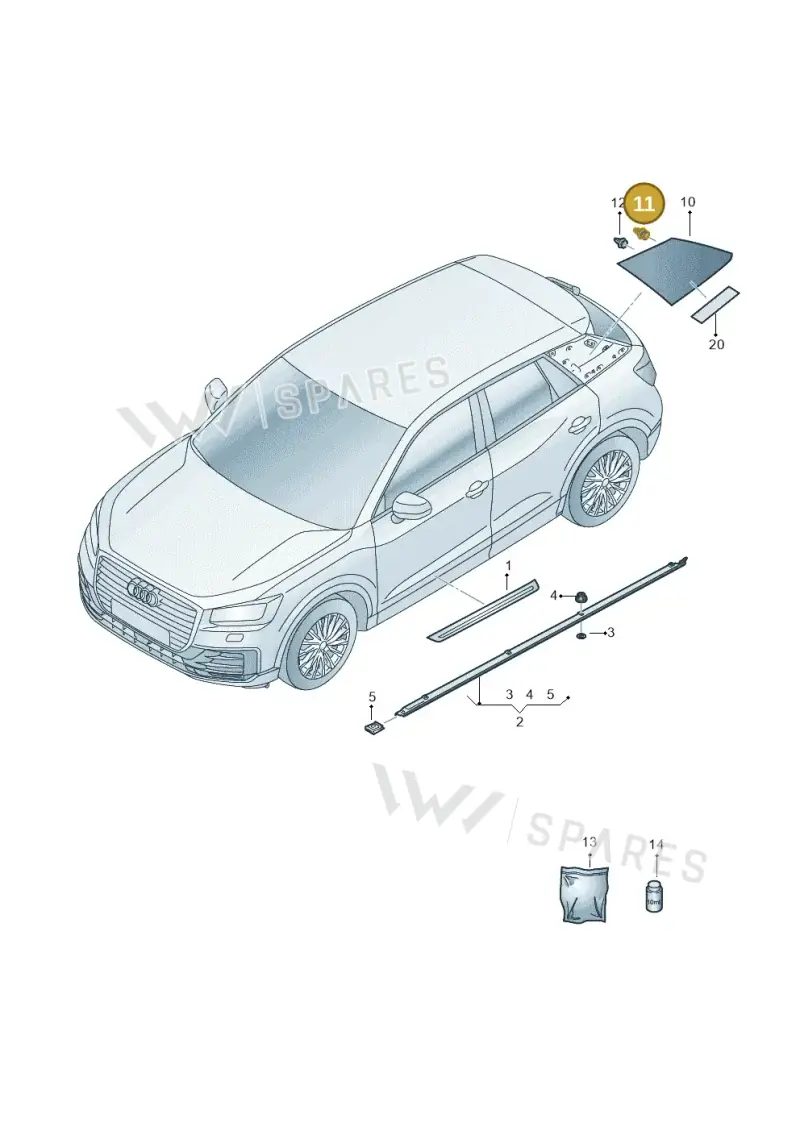4M0827947 — Audi Q2 2.0 TDI (2016-2018) diagram 803853000, position 11