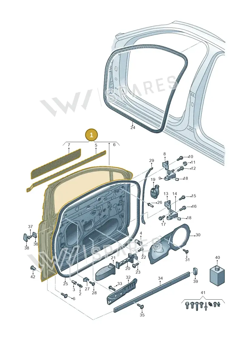 4M0831051G — Audi Q7 (2015-2025) diagram 859831100, position 1