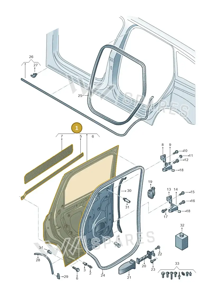 4M0833052E — Audi Q7 (2015-2025) diagram 859833100, position 1