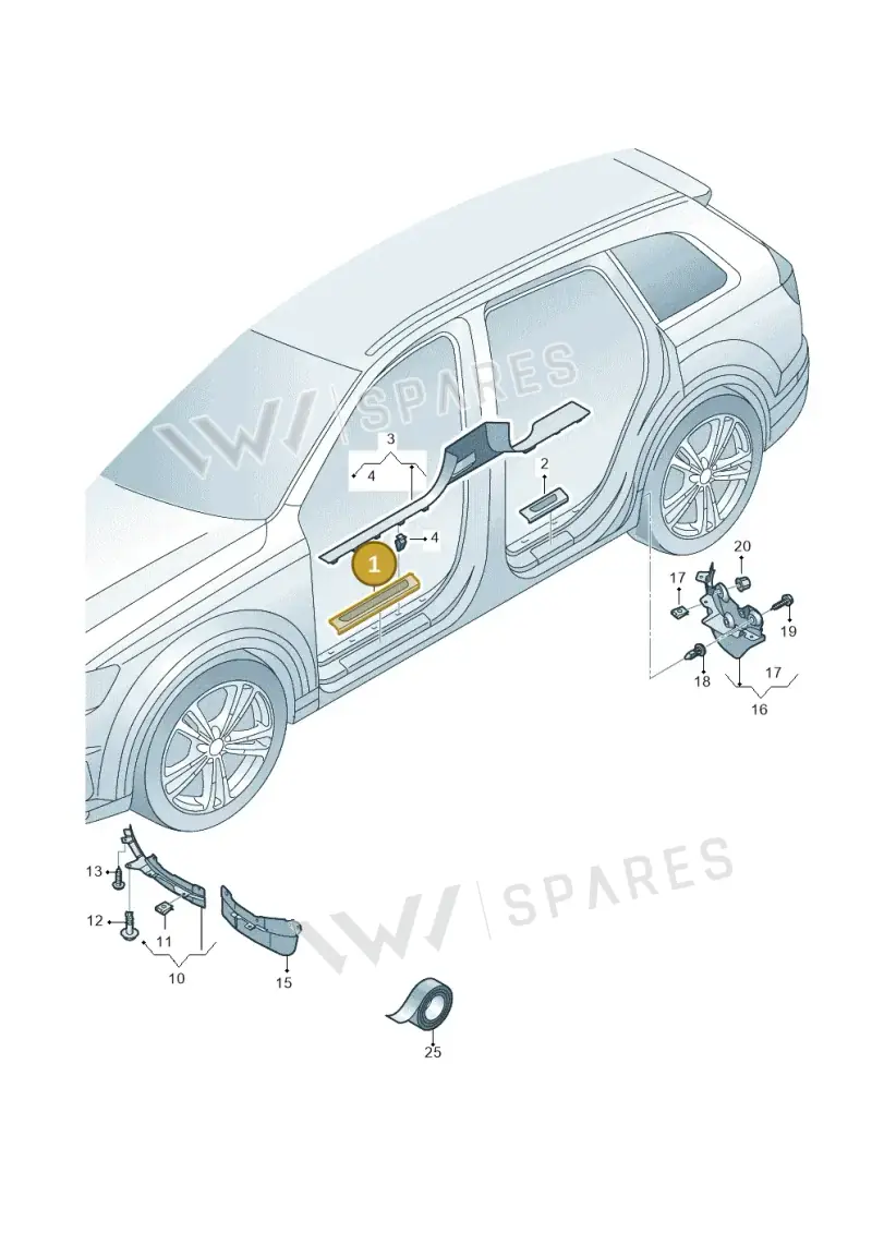 4M0853373C9B9 — Audi Q7 qu. 3.0 TDI (2015-2019) diagram 859853000, position 1