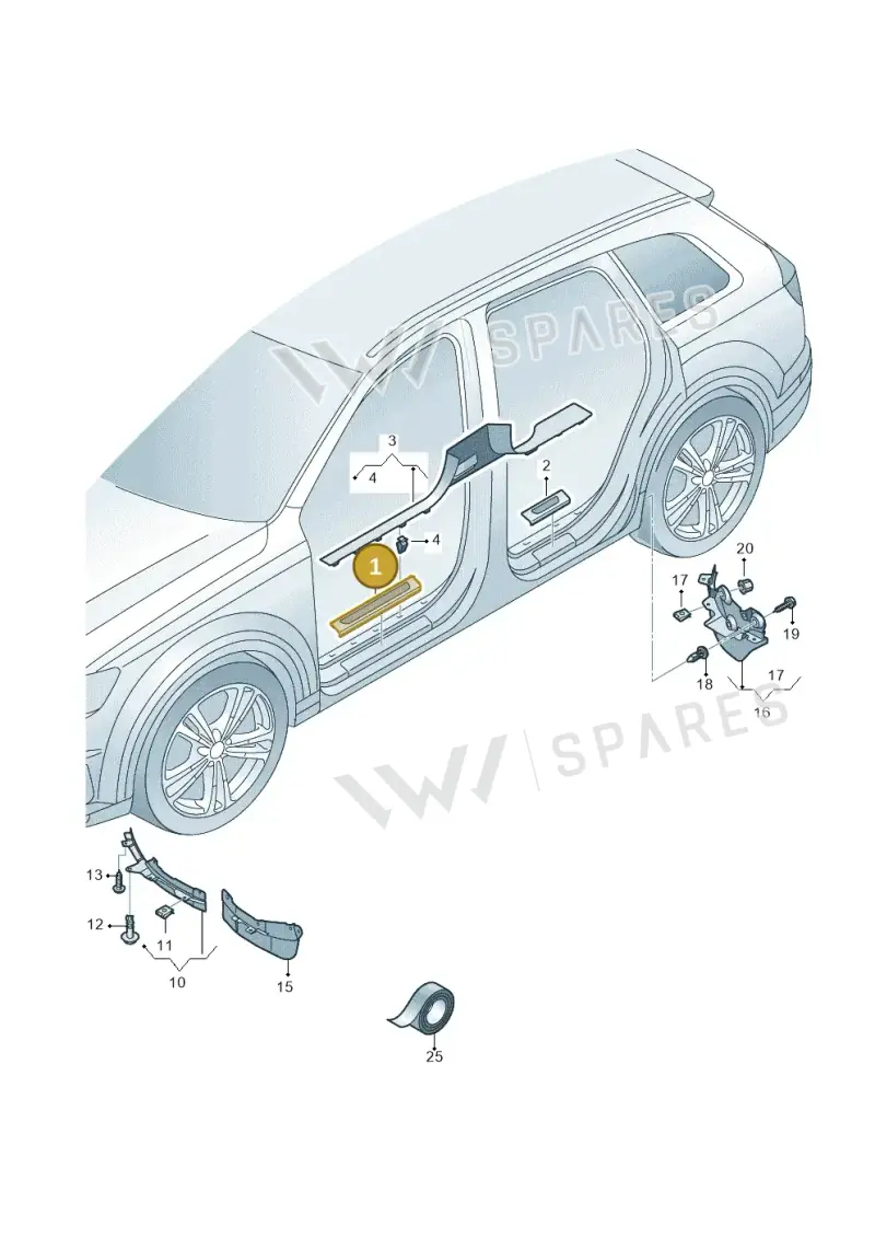 4M0853374B9B9 — Audi Q7 qu. 3.0 TDI (2015-2019) diagram 859853000, position 1