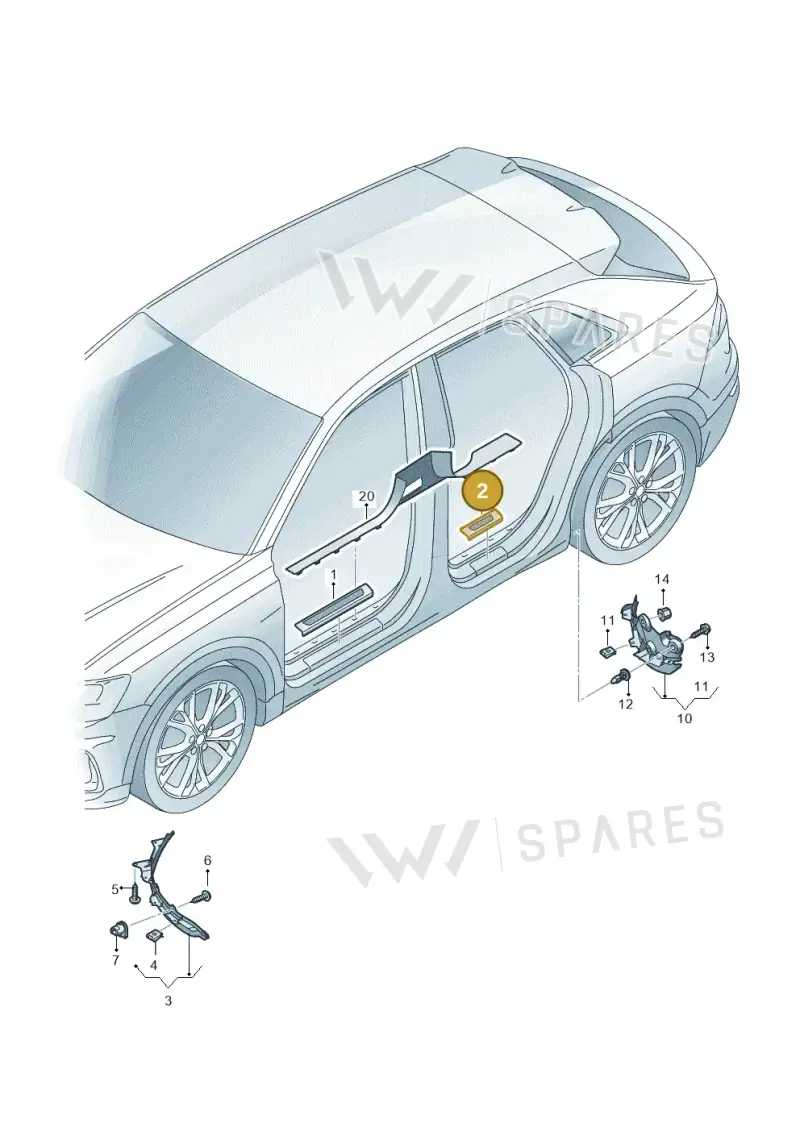 4M0853375A9B9 — Audi Q8 (2018-2025) diagram 429853000, position 2