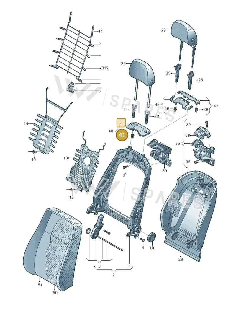 4M0858137 — Audi Q8 (2018-2025) diagram 859881500, position 41