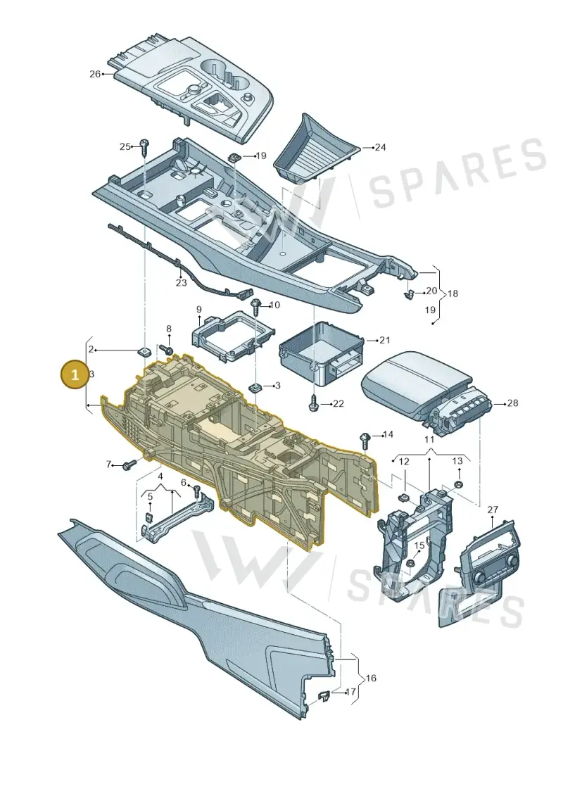4M0863243C — Audi Q7 (2015-2025) diagram 859863500, position 1