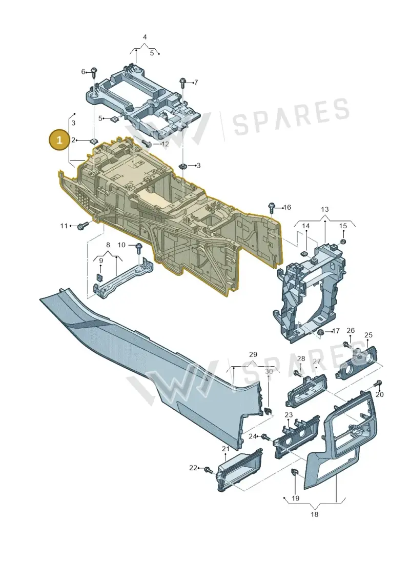 4M0863243C — Audi RS Q8 (2019-2025) diagram 429863050, position 1