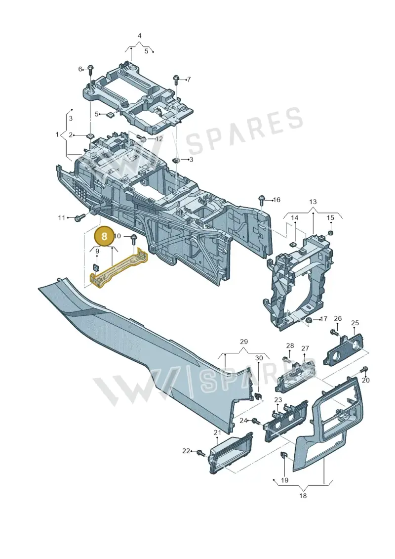 4M0863345 — Audi RS Q8 Quattro (2019-) diagram 429863050, position 8