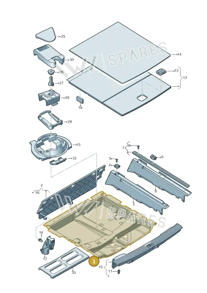 4M0863697H — Audi Q7 (2015-2025) diagram 859863800, position 1