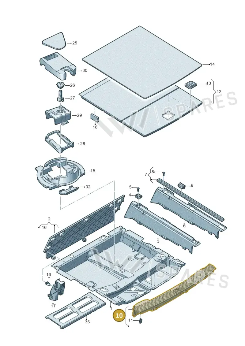 4M0864483P4PK — Audi Q7 (2015-2025) diagram 859863800, position 10