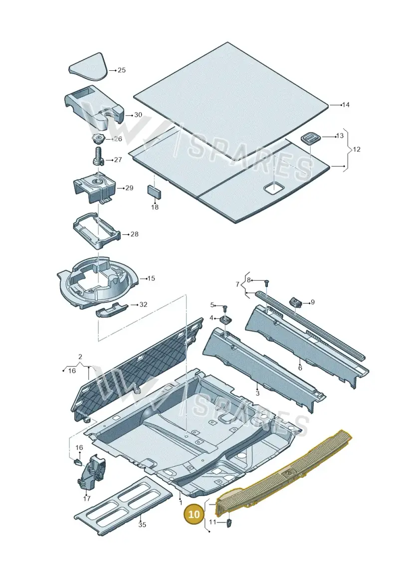 4M0864483Q4PK — Audi Q7 (2015-2025) diagram 859863800, position 10