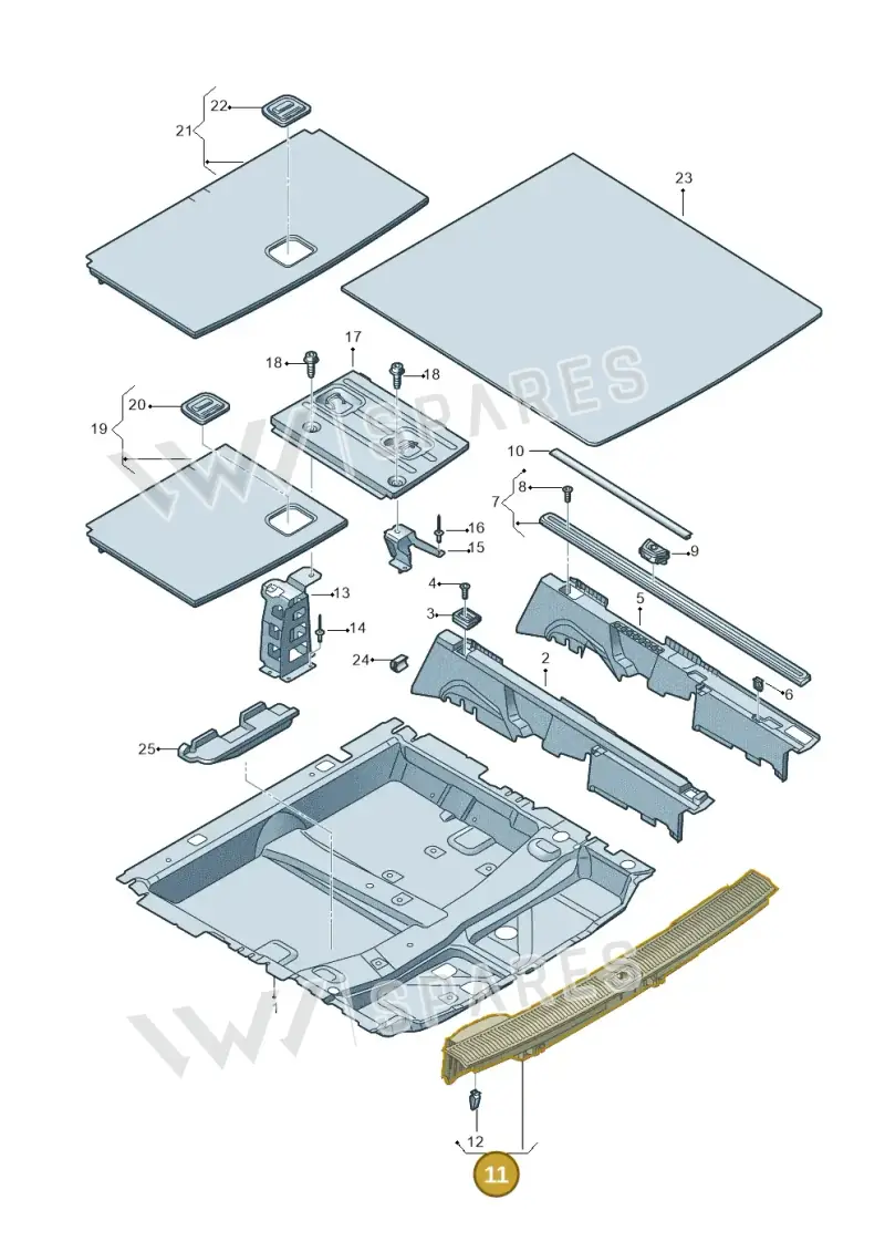 4M0864483S4PK — Audi Q7 (2015-2025) diagram 859863850, position 11