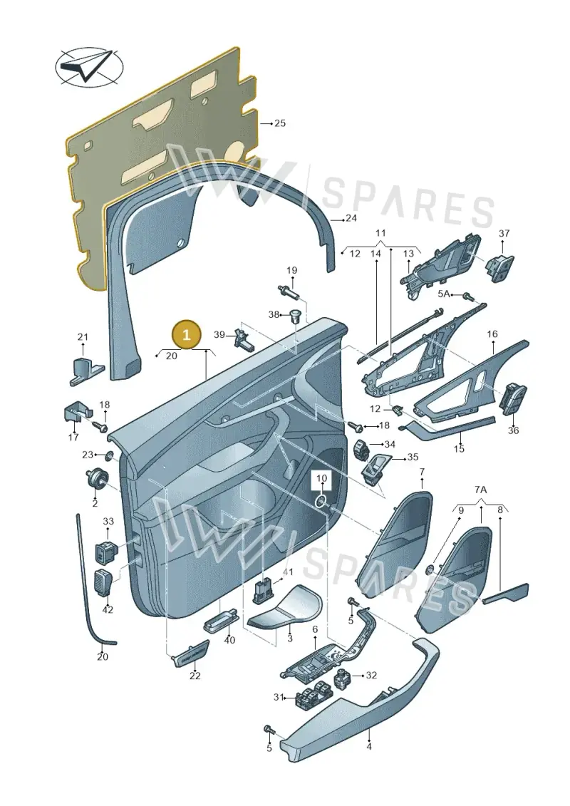 4M0867104AWFA — Audi Q7 (2015-2025) diagram 859867000, position 1