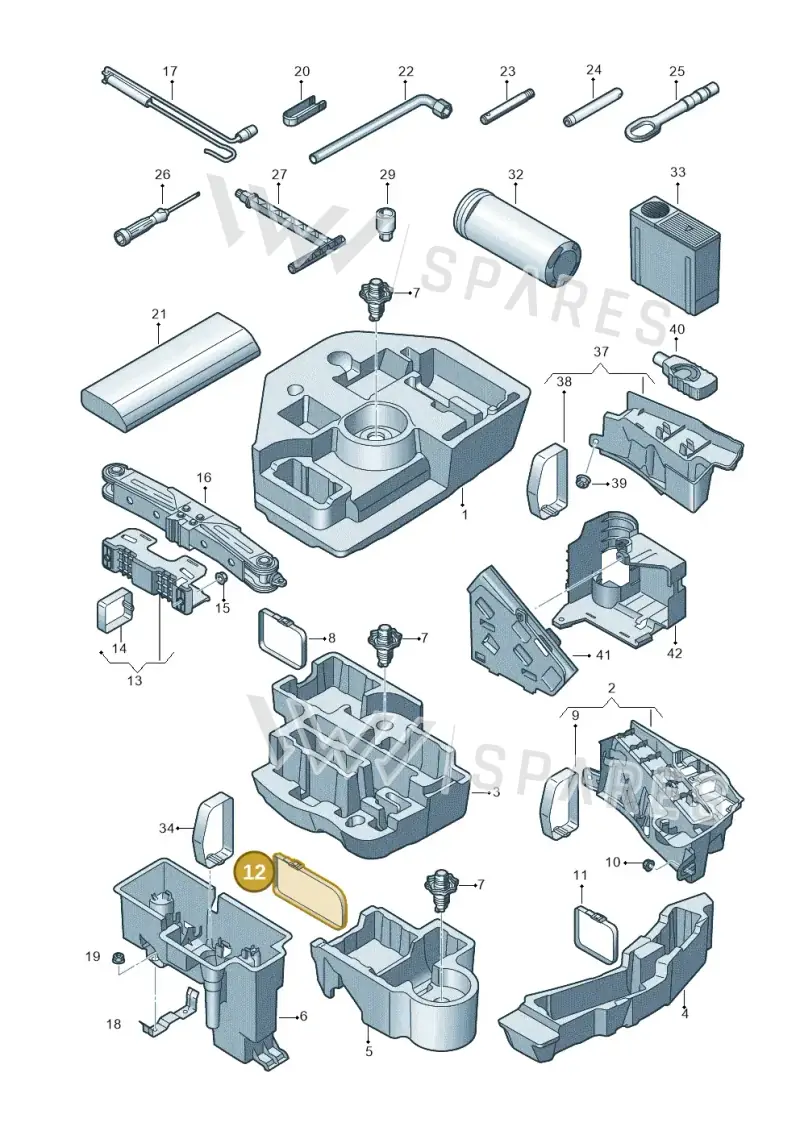 4M0867749A — Audi A6 (2018-2025) diagram 430011100, position 12