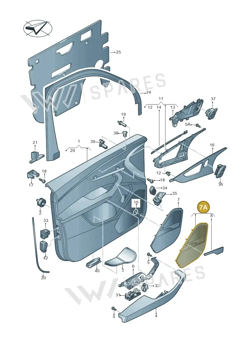 4M0868152A1JO — Audi Q7 (2015-2025) diagram 859867100, position 7A