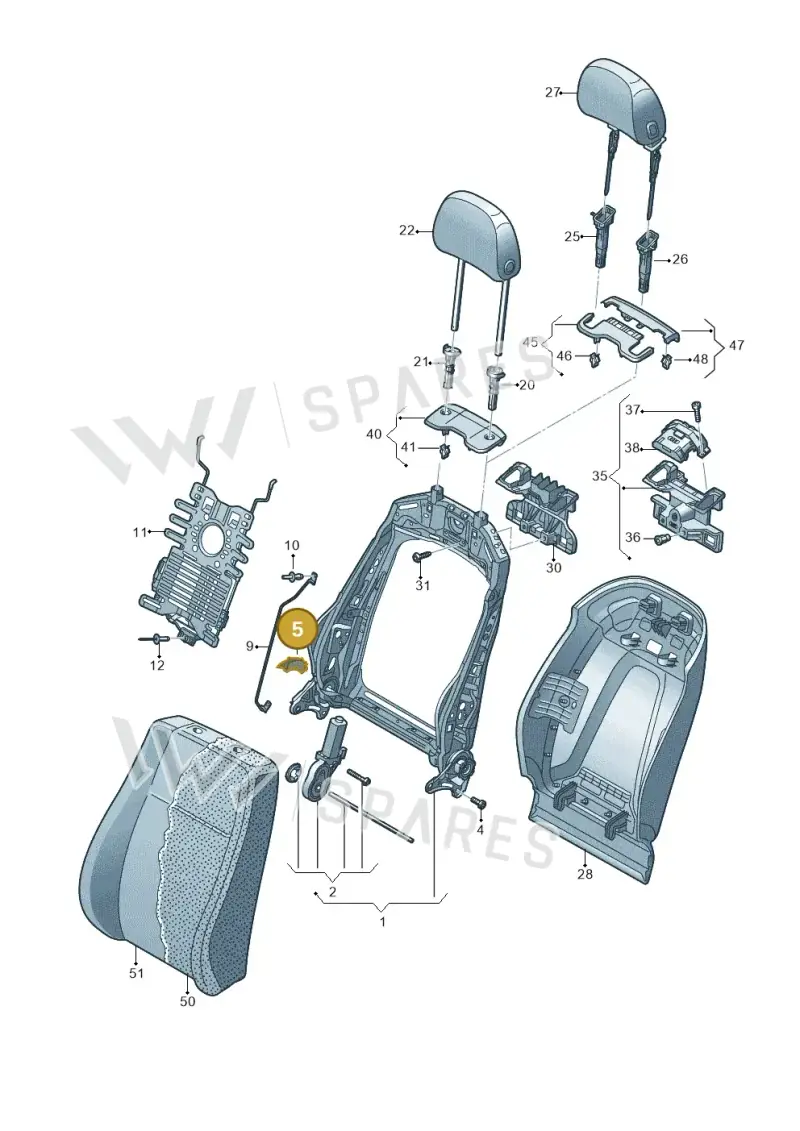 4M0882651 — Audi RS Q8 (2019-2025) diagram 859881510, position 5