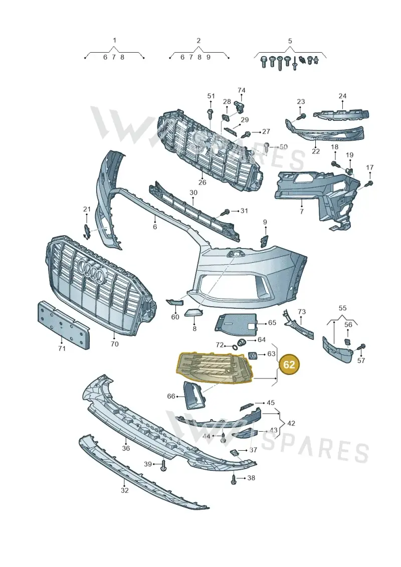 4M0890682 — Audi Q7 (2015-2025) diagram 859807012, position 62