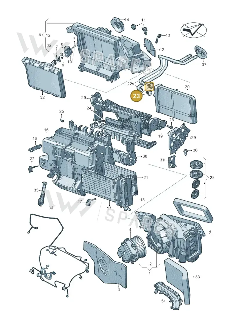 4M0898037B — Audi A5 Limo 2.0 (2024-) diagram 859820210, position 23