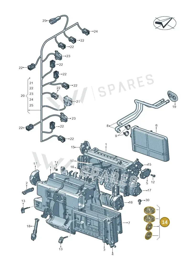 4M0898967A — Audi RS6 Avant (2019-) diagram 435820021, position 14