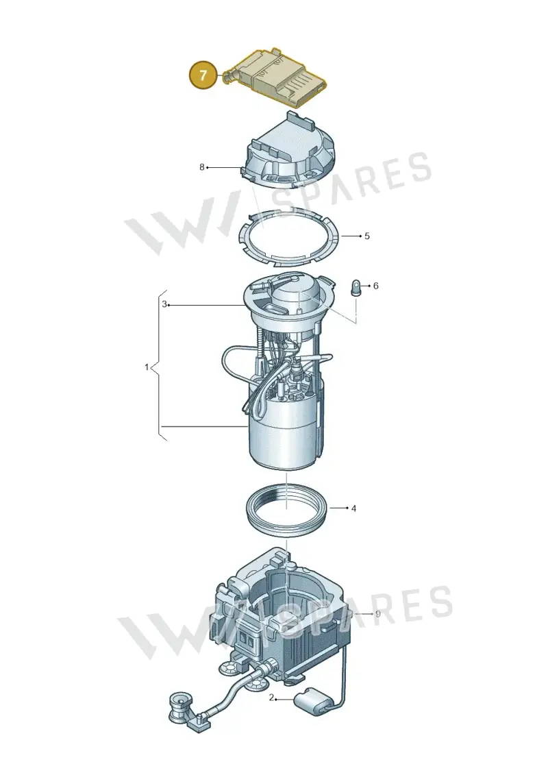 4M0906093M — Volkswagen Touareg (2017-2025) diagram 859919320, position 7