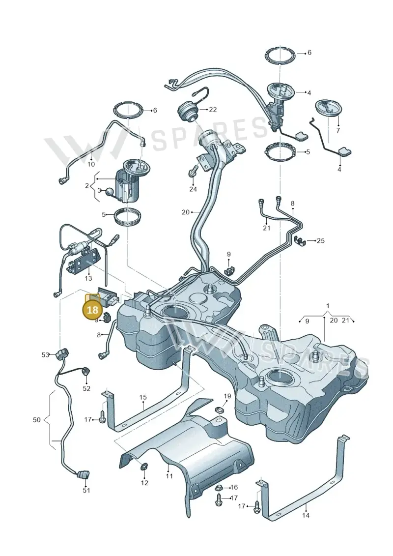 4M0906093N — Audi RS3 Limousine (2017-2020) diagram 853201150, position 18