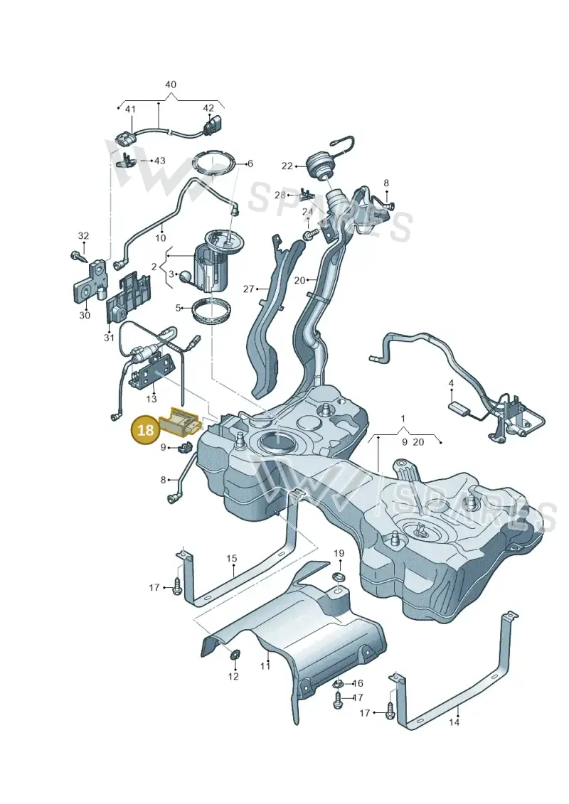 4M0906093N — Audi RS3 Limousine (2017-2020) diagram 853201200, position 18